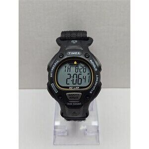 Timex Ironman Triathlon 30 Lap Digital WR 100M Indiglo Fastwrap New Battery Mens